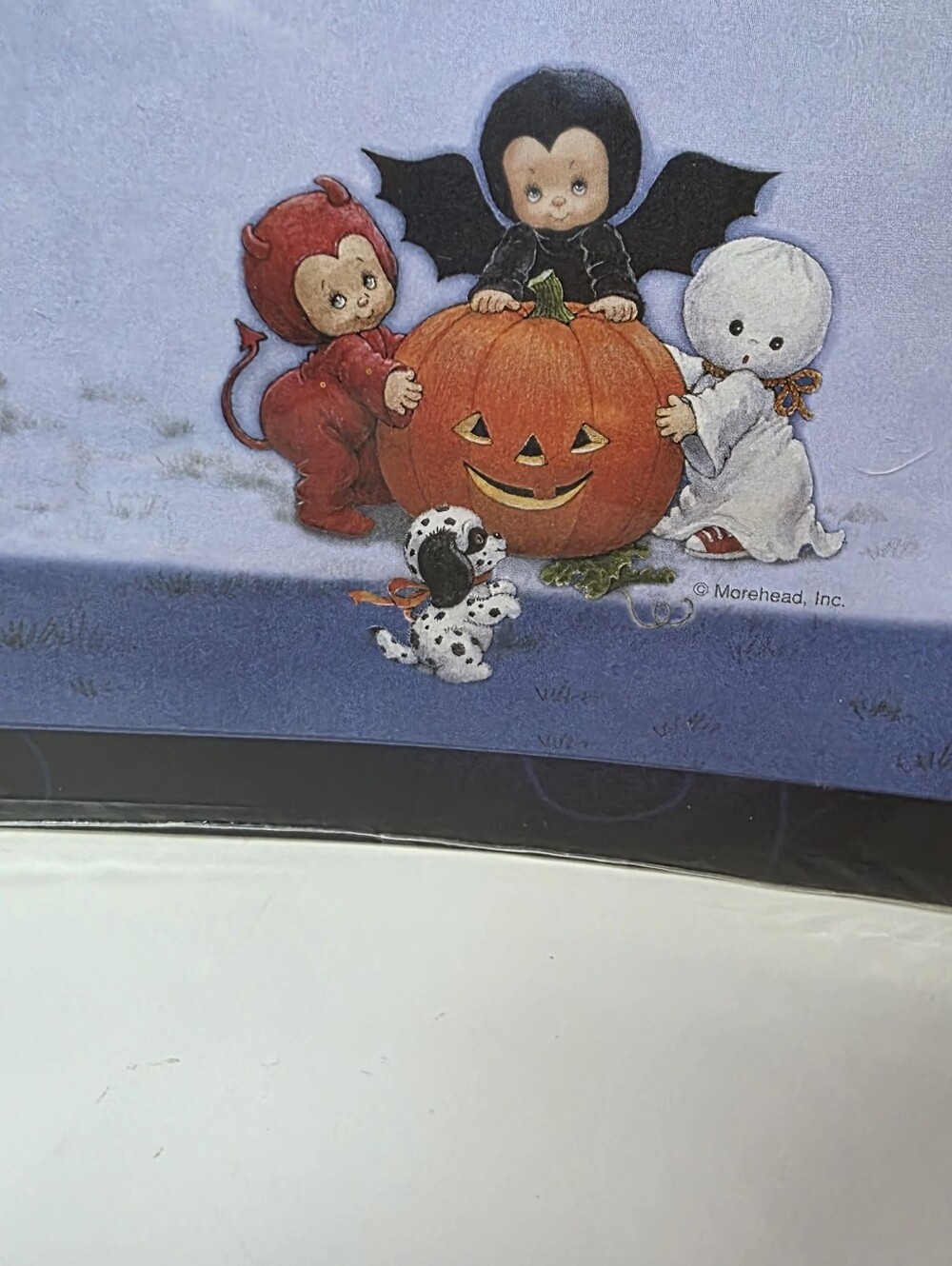 🎃 Vintage Halloween Ruth Morehead Bat Vampire Devil Ghost Computer Paper - Picture 2 of 4